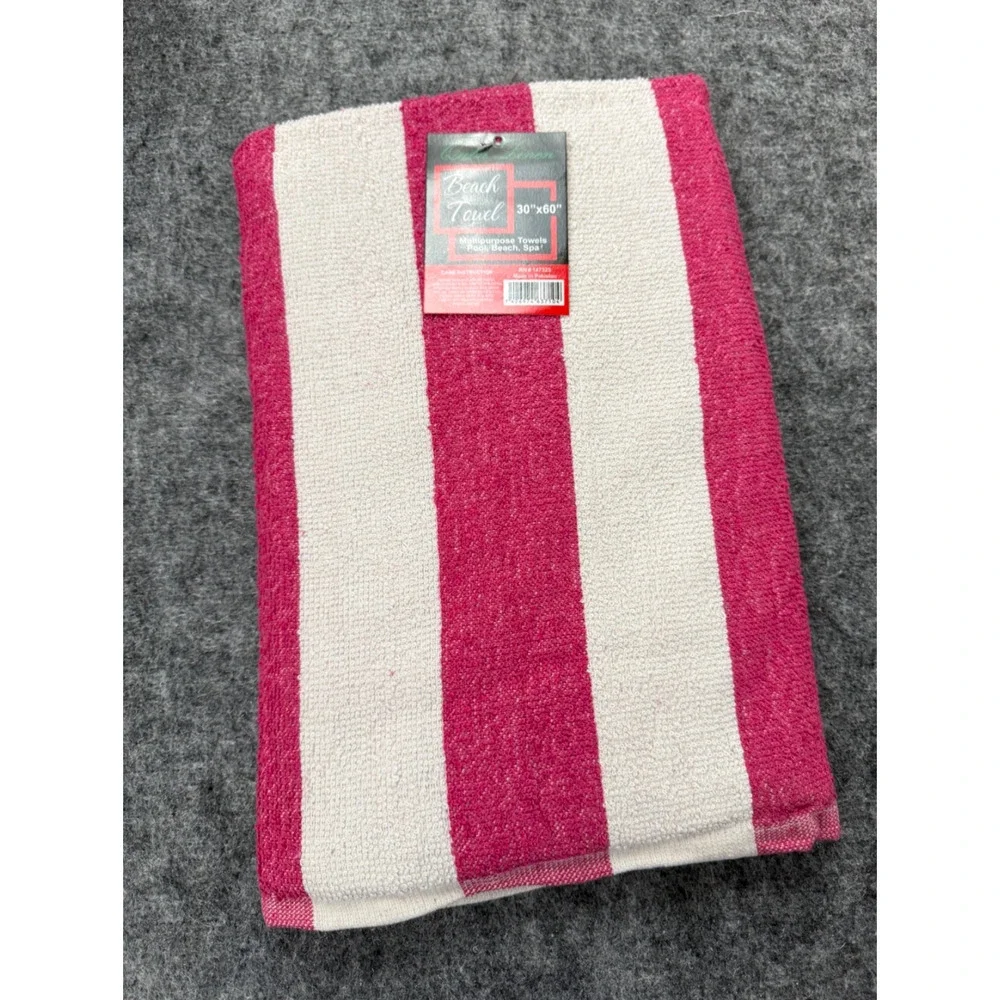 Quba Linen Beach Towel 30x60 Pool Spa Bath Pick Color Striped Sauna Lounge